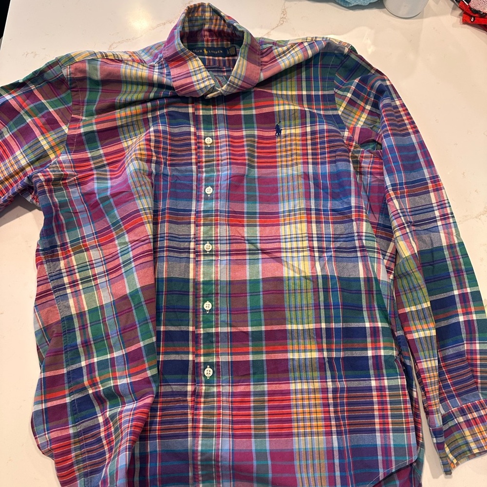 Polo Ralph Lauren Vibrant Plaid Button Down Shirt